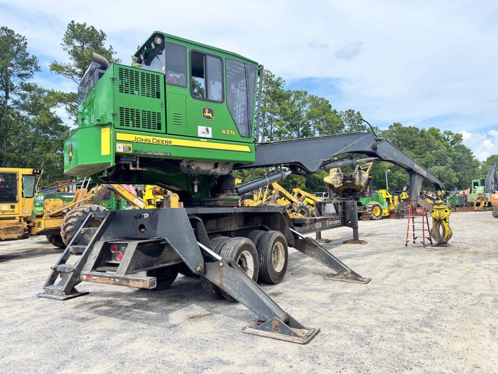 We are parting out a John Deere 437E log loader. All major components are being inspected, salvaged, and cataloged. Contact us today for reliable, budget-friendly used forestry parts to keep your logging crew running without the new factory price tag.